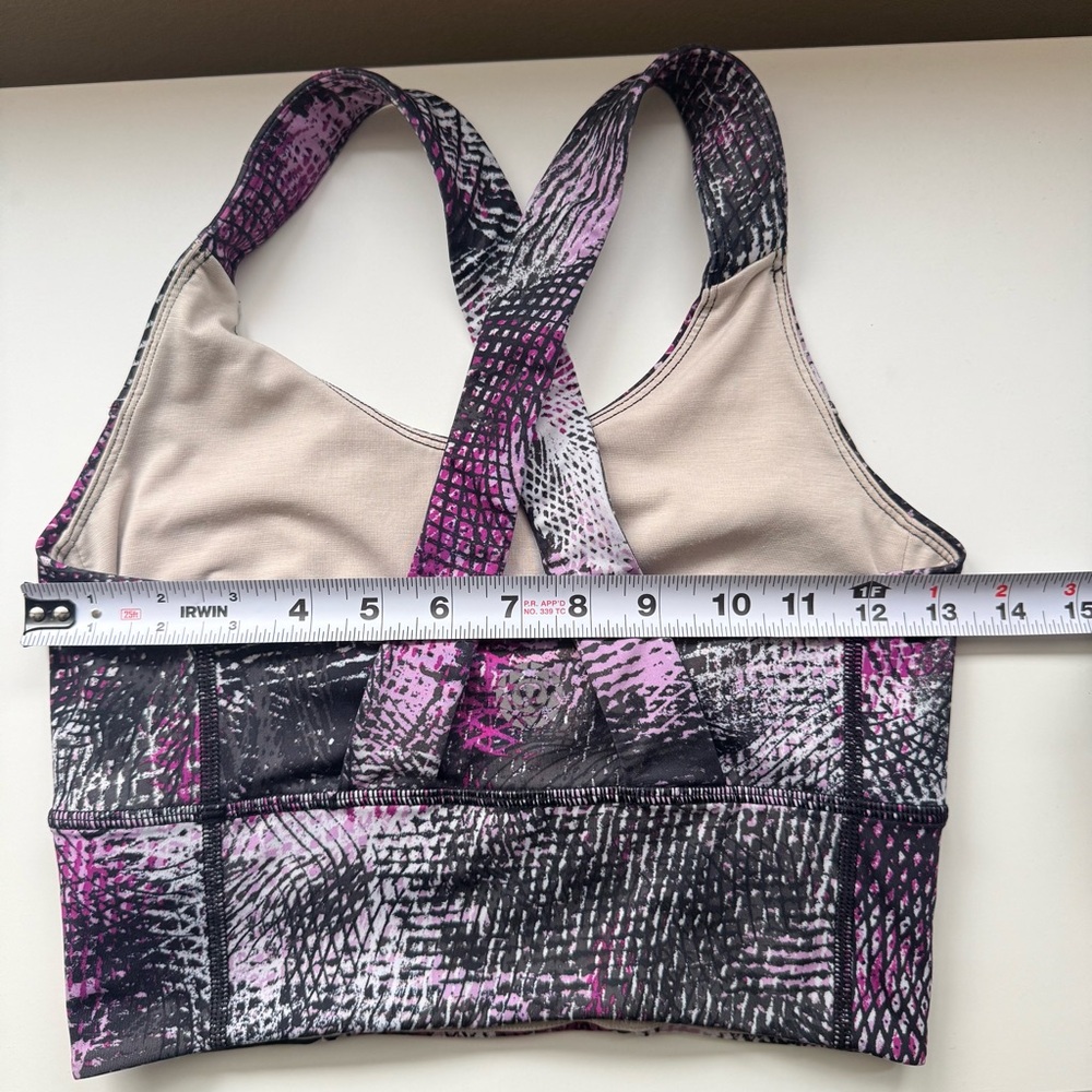 SPECIAL EDITION Lululemon Beat the Heat Bra SEAWHEEZE 2016 Size 6 - Picture 4 of 7